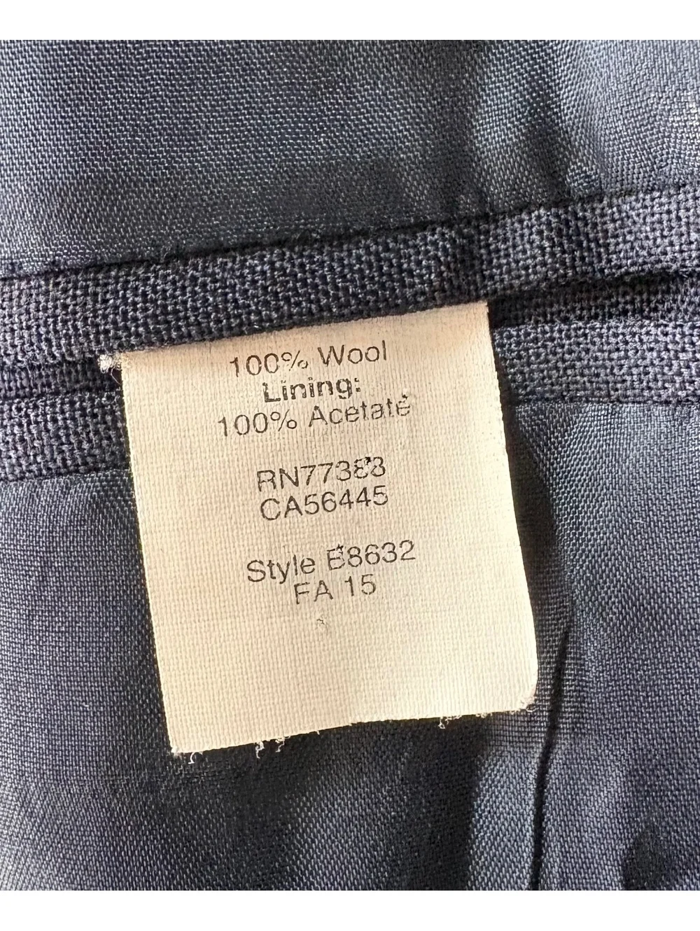 J.Crew Ludlow Thompson Wool Blazer Men’s 36S Navy Blue Two Button